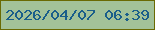 文字の大きさ：2、枠の色：6a6a03、背景の色：a3c299、文字の色：1a5e8a 無料ブログパーツのブログ時計