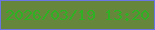 文字の大きさ：2、枠の色：6a74e4、背景の色：66863b、文字の色：2fb124 無料ブログパーツのブログ時計