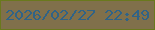 文字の大きさ：4、枠の色：6a791d、背景の色：80704b、文字の色：2f6387 無料ブログパーツのブログ時計