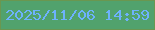 文字の大きさ：2、枠の色：6a9750、背景の色：51a26d、文字の色：6db2fd 無料ブログパーツのブログ時計
