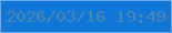 文字の大きさ：3、枠の色：6aa9ea、背景の色：0f77d7、文字の色：4c86a9 無料ブログパーツのブログ時計