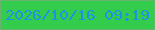文字の大きさ：1、枠の色：6ab36e、背景の色：33cc4d、文字の色：1e93e3 無料ブログパーツのブログ時計