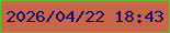 文字の大きさ：3、枠の色：6ab834、背景の色：c6664b、文字の色：1c0865 無料ブログパーツのブログ時計