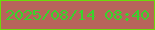 文字の大きさ：5、枠の色：6adb0a、背景の色：b7645b、文字の色：39d32c 無料ブログパーツのブログ時計