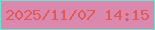文字の大きさ：2、枠の色：6ae4d0、背景の色：db88ae、文字の色：e25953 無料ブログパーツのブログ時計