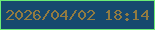 文字の大きさ：3、枠の色：6aec76、背景の色：16496e、文字の色：927b41 無料ブログパーツのブログ時計
