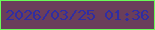 文字の大きさ：1、枠の色：6afa59、背景の色：6a3e5b、文字の色：302da2 無料ブログパーツのブログ時計