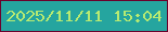 文字の大きさ：1、枠の色：6b012c、背景の色：25a59f、文字の色：b6ea72 無料ブログパーツのブログ時計