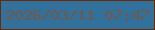 文字の大きさ：3、枠の色：6b2905、背景の色：32719b、文字の色：725947 無料ブログパーツのブログ時計
