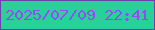 文字の大きさ：4、枠の色：6b42a9、背景の色：29d099、文字の色：914bfa 無料ブログパーツのブログ時計