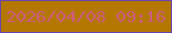 文字の大きさ：3、枠の色：6b46ad、背景の色：b47700、文字の色：cd5d7d 無料ブログパーツのブログ時計