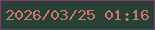 文字の大きさ：1、枠の色：6b4a62、背景の色：274136、文字の色：cd776c 無料ブログパーツのブログ時計