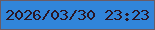 文字の大きさ：3、枠の色：6b5b64、背景の色：3185d9、文字の色：2b1623 無料ブログパーツのブログ時計
