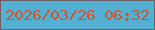 文字の大きさ：4、枠の色：6b5e67、背景の色：53b0d3、文字の色：cd5631 無料ブログパーツのブログ時計