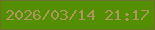 文字の大きさ：4、枠の色：6b722b、背景の色：548f02、文字の色：ab965f 無料ブログパーツのブログ時計