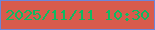 文字の大きさ：4、枠の色：6b86da、背景の色：d85b4c、文字の色：0eba61 無料ブログパーツのブログ時計
