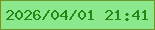 文字の大きさ：3、枠の色：6b972c、背景の色：8be88c、文字の色：238714 無料ブログパーツのブログ時計