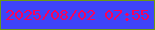 文字の大きさ：5、枠の色：6b9a12、背景の色：3f44f9、文字の色：f9025b 無料ブログパーツのブログ時計