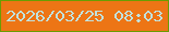 文字の大きさ：4、枠の色：6b9c02、背景の色：ed7515、文字の色：c1e2de 無料ブログパーツのブログ時計