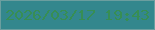 文字の大きさ：3、枠の色：6b9e9f、背景の色：33878d、文字の色：378e54 無料ブログパーツのブログ時計