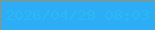 文字の大きさ：2、枠の色：6b9eaa、背景の色：2dadf5、文字の色：2ab9f2 無料ブログパーツのブログ時計