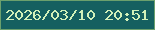 文字の大きさ：2、枠の色：6ba06d、背景の色：156060、文字の色：d2f1b9 無料ブログパーツのブログ時計