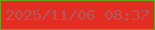 文字の大きさ：5、枠の色：6ba41e、背景の色：e32d23、文字の色：b55759 無料ブログパーツのブログ時計