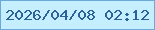文字の大きさ：2、枠の色：6ba9d9、背景の色：c5eeff、文字の色：2b6398 無料ブログパーツのブログ時計