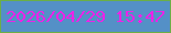文字の大きさ：2、枠の色：6bae48、背景の色：5490c7、文字の色：ed22e8 無料ブログパーツのブログ時計