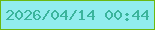 文字の大きさ：3、枠の色：6bb910、背景の色：91eded、文字の色：3bb49c 無料ブログパーツのブログ時計