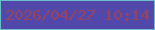 文字の大きさ：1、枠の色：6bbdca、背景の色：5248a9、文字の色：964361 無料ブログパーツのブログ時計