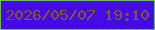 文字の大きさ：5、枠の色：6bbe49、背景の色：440be8、文字の色：795b2e 無料ブログパーツのブログ時計