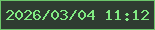 文字の大きさ：5、枠の色：6bc46a、背景の色：2f3b31、文字の色：81eb82 無料ブログパーツのブログ時計