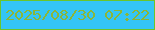文字の大きさ：3、枠の色：6bc52a、背景の色：34c5f6、文字の色：8bb638 無料ブログパーツのブログ時計