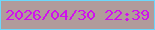 文字の大きさ：2、枠の色：6bd8fc、背景の色：b19b9b、文字の色：d011ed 無料ブログパーツのブログ時計
