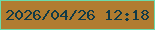 文字の大きさ：5、枠の色：6bdbab、背景の色：b17c30、文字の色：113a47 無料ブログパーツのブログ時計