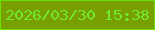 文字の大きさ：5、枠の色：6bdf00、背景の色：78a000、文字の色：6fe733 無料ブログパーツのブログ時計