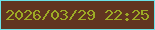 文字の大きさ：4、枠の色：6be2e7、背景の色：613520、文字の色：9daa25 無料ブログパーツのブログ時計