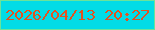 文字の大きさ：1、枠の色：6be39a、背景の色：02dce6、文字の色：e25220 無料ブログパーツのブログ時計