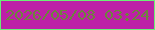 文字の大きさ：5、枠の色：6bef76、背景の色：bd20a7、文字の色：6d843d 無料ブログパーツのブログ時計