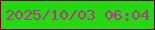 文字の大きさ：2、枠の色：6c0114、背景の色：22da0d、文字の色：bd2f95 無料ブログパーツのブログ時計