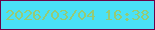 文字の大きさ：2、枠の色：6c0347、背景の色：4ae1f7、文字の色：95cb76 無料ブログパーツのブログ時計