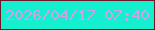 文字の大きさ：4、枠の色：6c1728、背景の色：14efd0、文字の色：d29fe8 無料ブログパーツのブログ時計