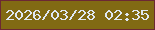 文字の大きさ：4、枠の色：6c2833、背景の色：816a13、文字の色：dfe8f4 無料ブログパーツのブログ時計