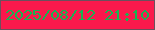 文字の大きさ：5、枠の色：6c4f5d、背景の色：fa194c、文字の色：18b351 無料ブログパーツのブログ時計