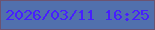 文字の大きさ：2、枠の色：6c5371、背景の色：5170ad、文字の色：471ffe 無料ブログパーツのブログ時計
