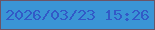 文字の大きさ：1、枠の色：6c5466、背景の色：3a95d6、文字の色：325ac7 無料ブログパーツのブログ時計