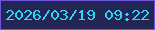 文字の大きさ：5、枠の色：6c56dc、背景の色：232655、文字の色：2bd7f5 無料ブログパーツのブログ時計