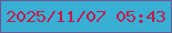文字の大きさ：1、枠の色：6c5890、背景の色：38afd4、文字の色：bf1d4d 無料ブログパーツのブログ時計