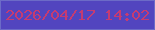 文字の大きさ：5、枠の色：6c6bc7、背景の色：5245bf、文字の色：c53b71 無料ブログパーツのブログ時計